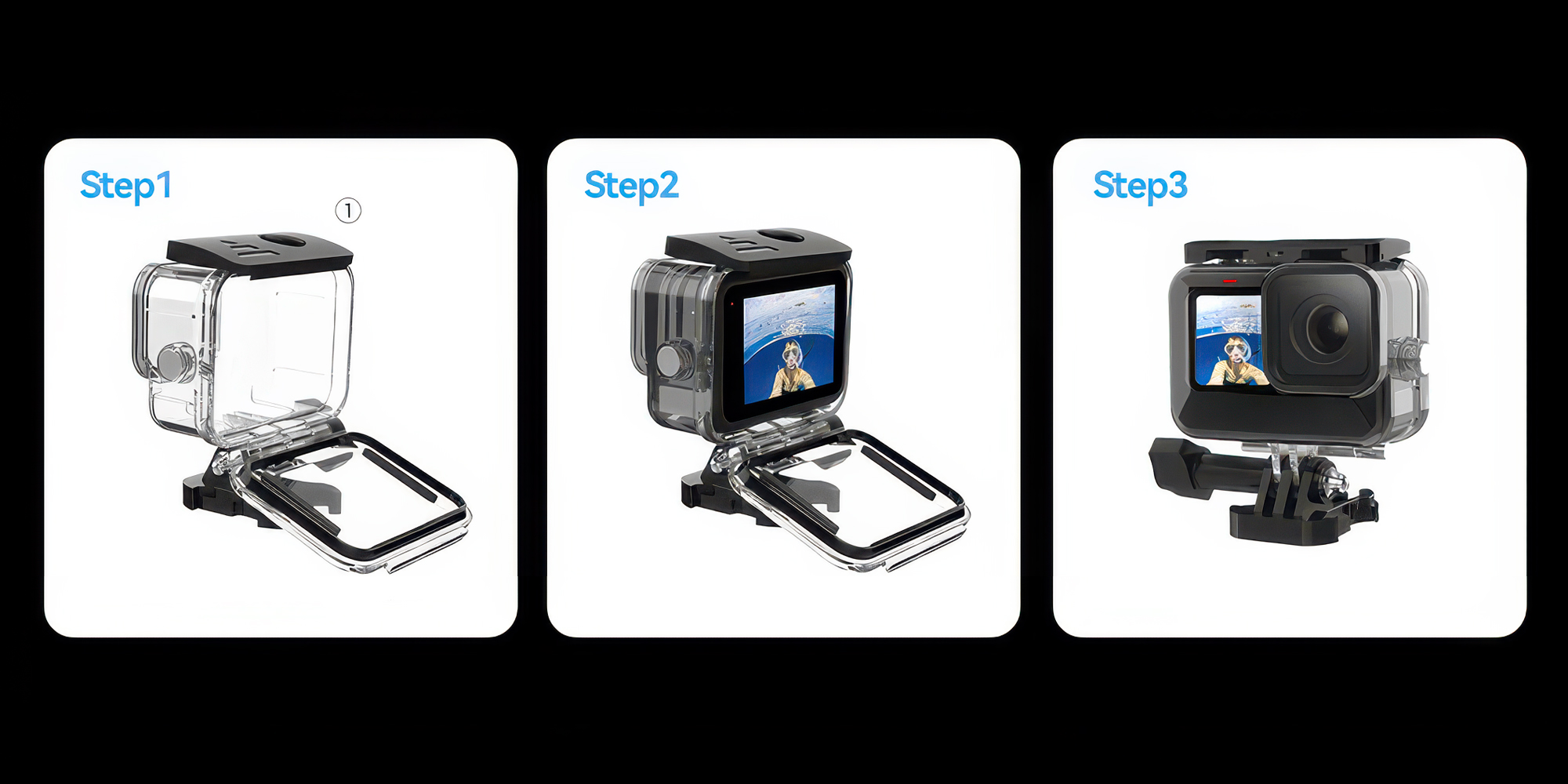 Obudowa wodoodporna Telesin GP-WTP-901 do kamer GoPro Hero 9 / 10 / 11 / 12 / 13